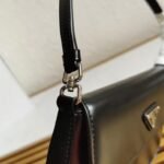 Black Prada Cleo Flap Bag Top Replica - Image 5