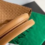 Top Quality Fake Bottega Veneta Cabat Medium Bag In Caramel Intrecciato Lambskin - Image 7