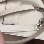 White Epsom Knockoff Hermes Kelly Sellier 28cm Structured Handbag - Image 8