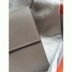 Grey 1:1 replica Hermes Clic wallet with strap - Image 7