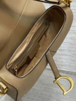 Dior Saddle Bag with Strap Replica in Sand Grained Calfskin - Image 8