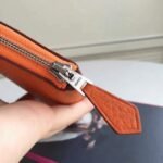 Orange 1:1 Replica Hermes Wallet Azap Zipped - Image 7
