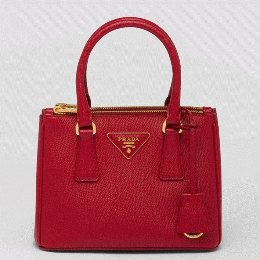 DB879DAE-8B8B-D129-467E-767A6CF1443B.jpg Red Prada Mini Galleria Bag Replica - Image 1