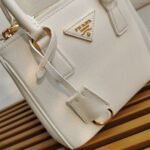White Prada Mini Galleria Bag Fake - Image 5
