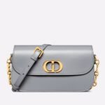 Dior 30 Montaigne Avenue Bag Replica in Grey Box Calfskin