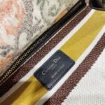 Dior Lady D-Lite Medium Bag Faux in Yellow Dior Paisley Embroidery - Image 5