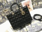 Dior Lady Dior Large Bag Knockoff in Black - Image 4