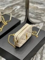 Saint Laurent BECKY double-zip pouch in quilted lambskin - Image 7