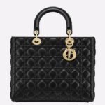 Dior Lady Dior Large Bag Knockoff in Black