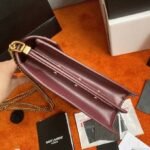 Fake Saint Laurent Cassandra Medium Chain Bag Bordeaux - Image 2