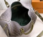 LV Monogram Gradient Canvas Keepall Bandouliere 45 In Khaki Green - Image 5