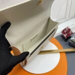 Knockoff Saint Laurent Sunset Medium Top Handle Bag White Calfskin - Image 6