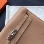 Brown Swift Leather High Quality Replica Hermes Kelly Danse Classic Purse - Image 7
