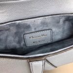 Dior Saddle Bag Knockoff in Sky Blue Grained Calfskin - Image 4