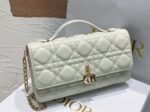 Dior Miss Dior Mini Bag Fake in White Cannage Lambskin - Image 6