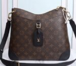 Louis Vuitton Monogram Canvas Odeon MM Bag In Black