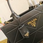 Prada Symbole Small Bag Fake with Topstitching in Black - Image 3