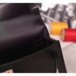 Black Epsom Knockoff Hermes Kelly 20cm Classic Handbag - Image 5
