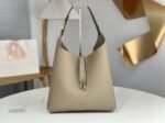Top Quality Fake Chloe Marcie Hobo Bag in Grey Grained Leather - Image 6