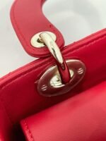 Dior Small Lady Dior My ABCDior Bag Fake in Red - Image 5