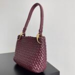 Replica Bottega Veneta Clicker Small Bag Bordeaux - Image 4