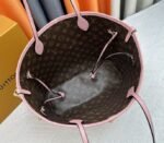 Louis Vuitton Neverfull Bandouliere Inside Out MM Tote In Monogram Canvas And Peony Pink Textile And Leather - Image 8