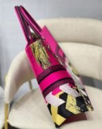 Dior Large Book Tote Bag Imitation in Toile de Jouy Zoom Pop Embroidery - Image 7