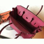 Ruby Tone Faux Designer Hermes Birkin 30cm Tote - Image 3