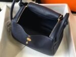Knockoff Hermes Lindy 30cm bag in navy blue shade - Image 2