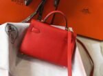 Hermes Kelly Mini II Bag Replica in Rouge Casaque - Image 3