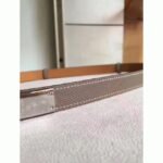 Etoupe epsom fake designer Hermes Kelly belt - Image 3