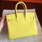 Yellow Hermes Birkin 25cm Premium Handmade Imitation - Image 5