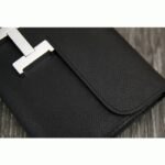 Black fake designer Hermes Constance wallet - Image 2
