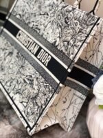 Dior Large Book Tote Bag Replica in Latte Zodiac Embroidery - Image 9