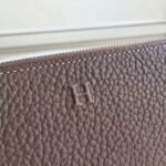 Etoupe Luxury Replica Hermes Wallet Azap Zipped - Image 3