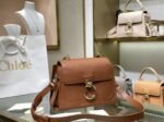 Top Quality Fake Chloe Small Tess Day Bag In Caramel Grained Leather - Image 9