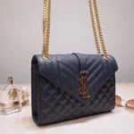 Fake Saint Laurent Envelope Medium Bag Navy - Image 6