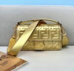 Top Quality Replica Fendi Medium Baguette Bag In Gold FF - Image 5
