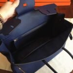 Sapphire Knockoff Hermes Birkin 35cm Elegant Tote - Image 8