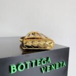 Fake Bottega Veneta Andiamo Clutch with Handle Gold - Image 6