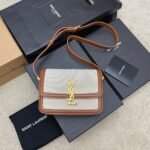 Fake Saint Laurent Small Solferino Bag Canvas - Image 5
