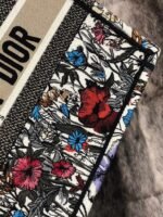 Dior Medium Book Tote Bag Imitation in Multicolor Mille Fleurs Embroidery - Image 9