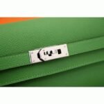 Bamboo designer replica Hermes Kelly Longue wallet - Image 3