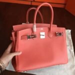 1:1 High-End Orange Hermes Birkin 30cm Counterfeit Bag - Image 3