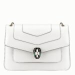 Replica Bvlgari Serpenti Forever Medium Shoulder Bag White Calfskin