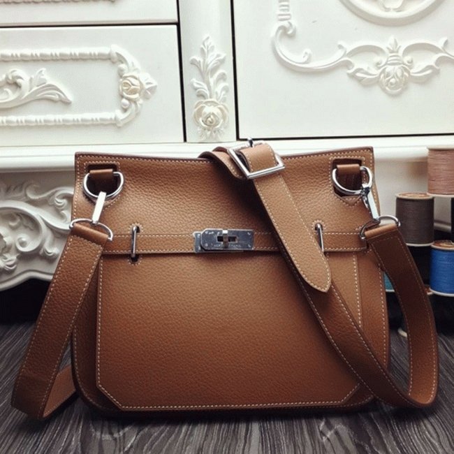 E0C51CC6-AA94-4319-A0A7-86955AABAC52.jpg Brown replica Hermes Jypsiere 31cm handbag - Image 1