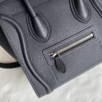 Celine Nano Luggage Tote Bag Replica in Black - Image 8