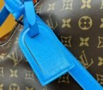 Louis Vuitton Monogram Macassar Canvas Keepall Bandouliere 50 In Gaston Blue - Image 8