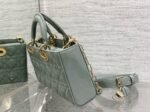 Dior Lady D-Joy Medium Bag Fake in Grey Patent Cannage Calfskin - Image 2