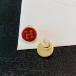 Hermes H Letter Earrings - Image 5